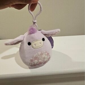 SQUISHMALLOWS 2023 3.5"‎ Easter Clip-Ons Delzi The Donkey Lavender NWT